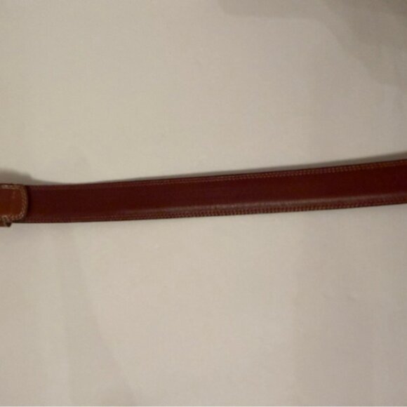 COACH MENS BELT BRITISH TAN BROWN LEATHER BRASS BUCKLE SIZE 38 ACCESSORY USA - Picture 8 of 13